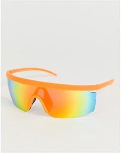Оранжевые очки маска Asos design