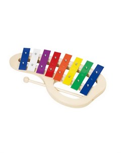 Музыкальный инструмент Ксилофон цветной с ручкой Goki