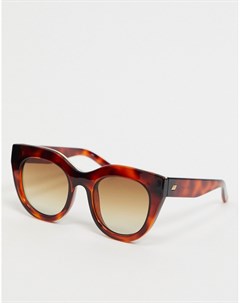 Черепаховые солнцезащитные очки кошачий глаз Le specs