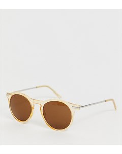 Желтые прозрачные солнцезащитные очки Monki