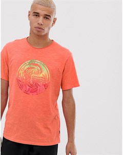 Оранжевая футболка LM O`neill