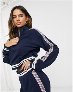 Фактурный пуловер с молнией до груди Juicy couture