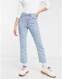 Светлые джинсы с логотипом Lacoste