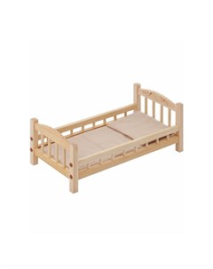 Классическая кроватка для кукол бежевый текстиль Paremo