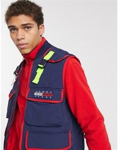 Темно синий жилет в стиле милитари Tommy jeans