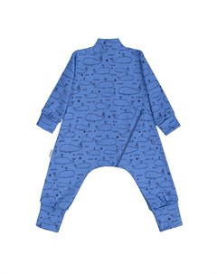 Комбинезон пижама на молнии Голубой Bambinizon