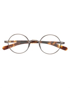 Круглые очки черепаховой расцветки Kame mannen