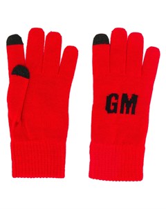 Трикотажные перчатки с логотипом Msgm