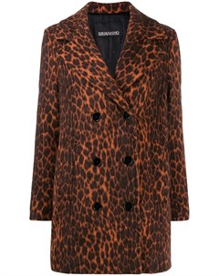 Пальто с леопардовым принтом Ermanno ermanno