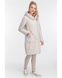 Комбинированное модное пальто без меха Garioldi