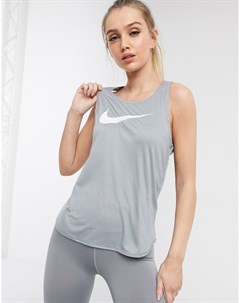 Серый топ с логотипом Nike running
