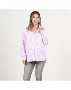 Рубашка для беременных OH MA в полоску розовый Mothercare