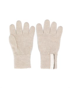 Трикотажные перчатки с бисером Brunello cucinelli kids