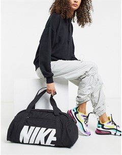 Черная сумка дафл с логотипом Nike training