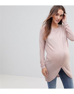 Джемпер в фактурную полоску с запахом для кормящих мам ASOS Maternity Asos maternity - nursing