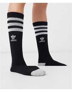 Набор черных носков с логотипом в виде трилистника Adidas originals
