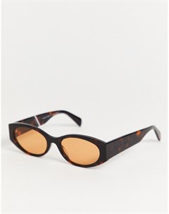Овальные солнцезащитные очки в черепаховой оправе Tommy hilfiger