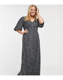 Чайное платье макси в горошек ASOS DESIGN Curve Asos curve