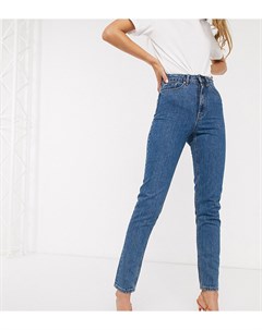 Синие джинсы в винтажном стиле с завышенной талией Vero moda tall