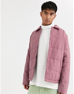 Розовая дутая спортивная куртка Noak
