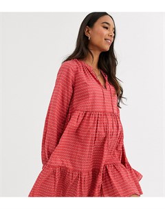 Фактурное ярусное платье трапеция мини ASOS DESIGN Maternity Asos maternity