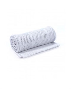 Одеяло ажурное хлопковое 155х120 см серый Mothercare