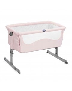 Кроватка детская Next2Me 0м светло розовый Chicco