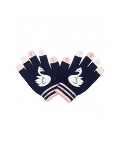 Перчатки Лебеди синий и розовый Mothercare