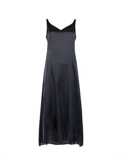 Черное платье комбинация из шелка Panicale