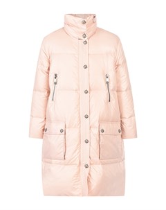 Розовое стеганое пальто детское John richmond