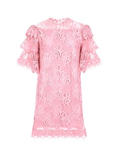 Розовое кружевное платье Vivetta