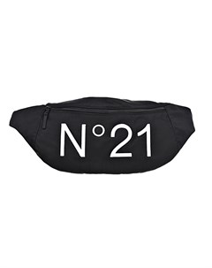 Черная поясная сумка с логотипом 26x36x12 см детская No21
