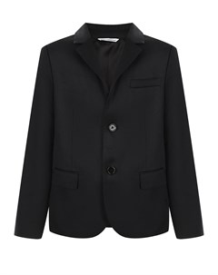 Черный пиджак из жаккардовой шерсти детский Dolce&gabbana