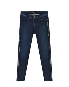 Синие джинсы с черными лампасами детские Emporio armani