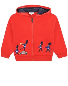 Красная спортивная куртка с вышивкой гвардейцы детская Paul smith