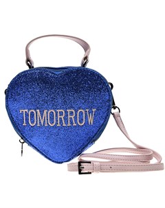 Синяя сумка в форме сердца 6x15x17 см детская Alberta ferretti