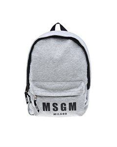 Серый рюкзак из хлопка детский Msgm