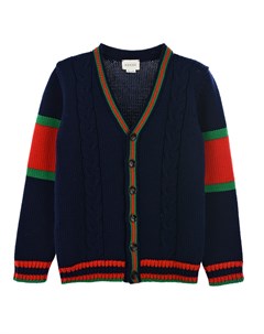 Кофта с V образным вырезом детская Gucci