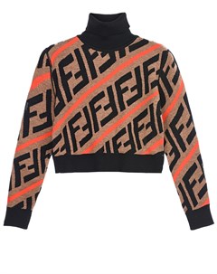 Шерстяной свитер с логотипом детский Fendi
