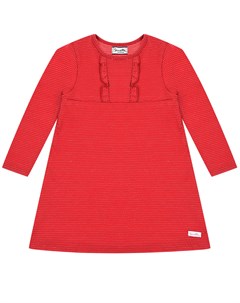 Красное платье с отделкой рюшами детское Sanetta fiftyseven