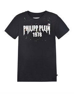 Хлопковая футболка с логотипом детская Philipp plein