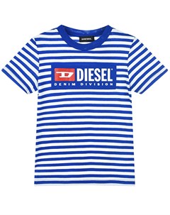 Футболка тельняшка с логотипом Diesel
