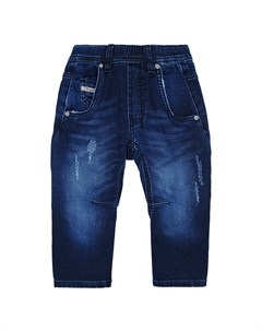 Синие джинсы с эластичным поясом Diesel