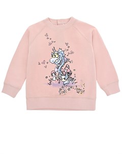 Розовый свитшот Dragon детский Stella mccartney