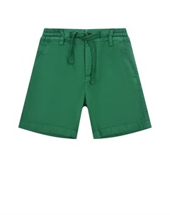 Зеленые шорты из хлопкового поплина Dolce&gabbana