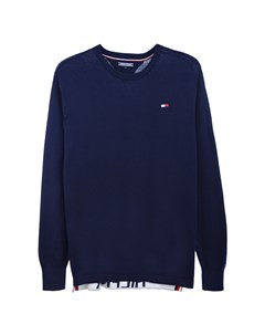 Джемпер из хлопка с асимметричным подолом детский Tommy hilfiger