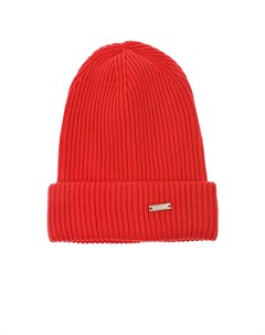 Красная удлиненная шапка из шерсти Il trenino