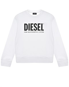 Белый свитшот с логотипом детский Diesel
