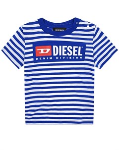 Футболка тельняшка с логотипом детская Diesel