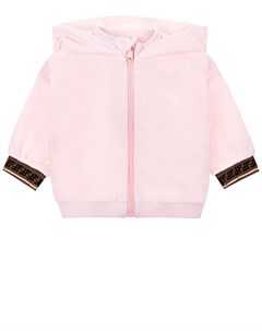 Спортивная куртка из розового велюра детская Fendi